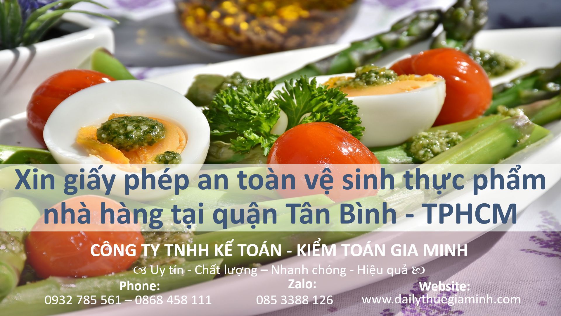 Xin giấy phép vệ sinh an toàn thực phẩm nhà hàng Quận Tân Bình - TPHCM