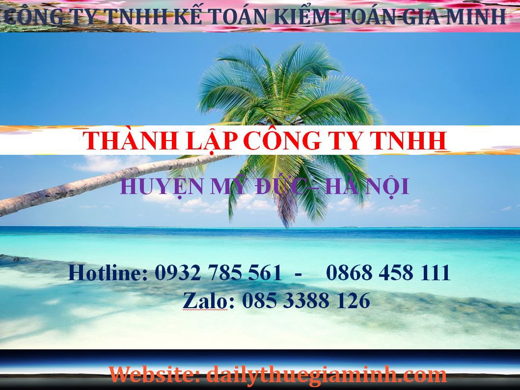 Thành lập công ty TNHH tại Huyện Mỹ Đức - Hà Nội