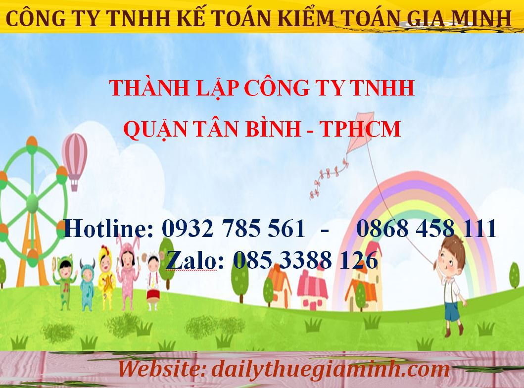 Thành lập công ty TNHH Quận Tân Bình - TPHCM