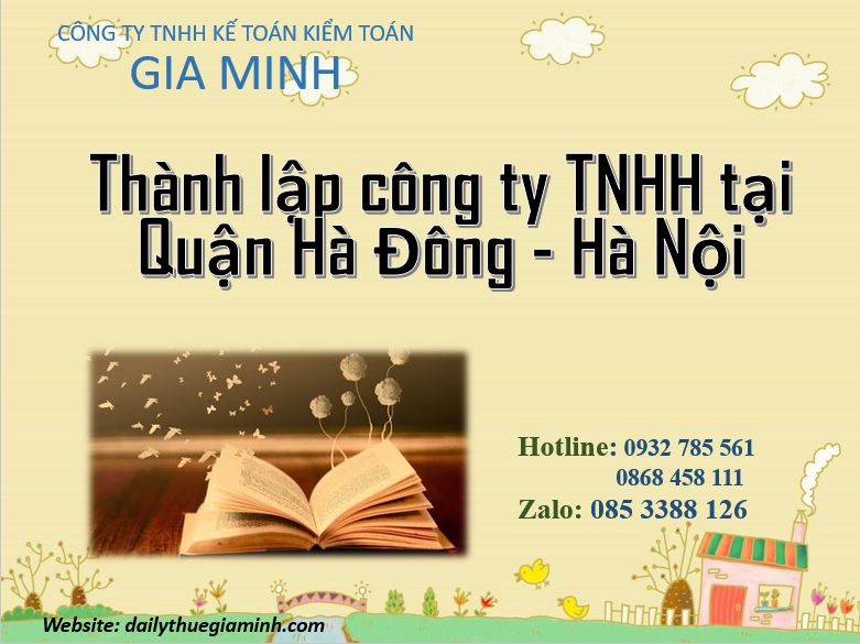 Thành lập công ty TNHH tại Quận Hà Đông - Hà Nội