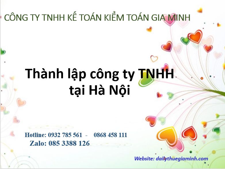 Thành lập công ty TNHH tại Hà Nội