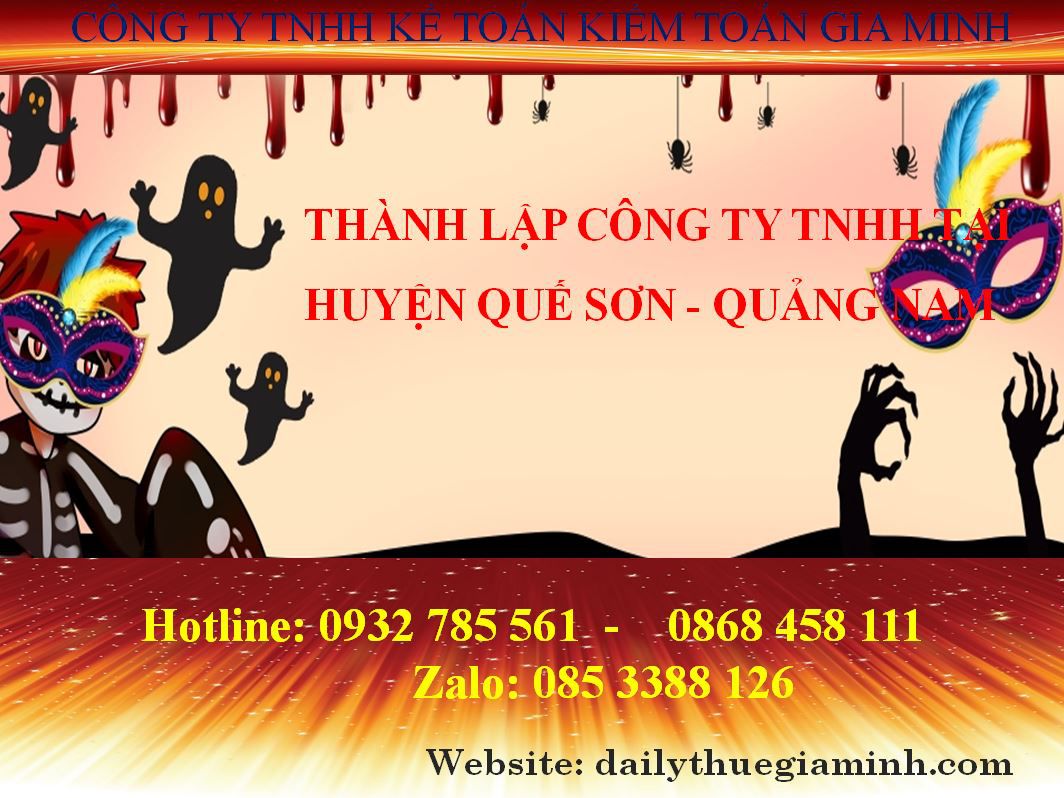 Thành lập công ty TNHH tại Huyện Quế Sơn - Quảng Nam