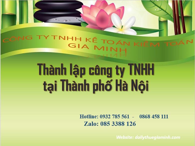 Thành lập công ty TNHH tại thành phố Hà Nội