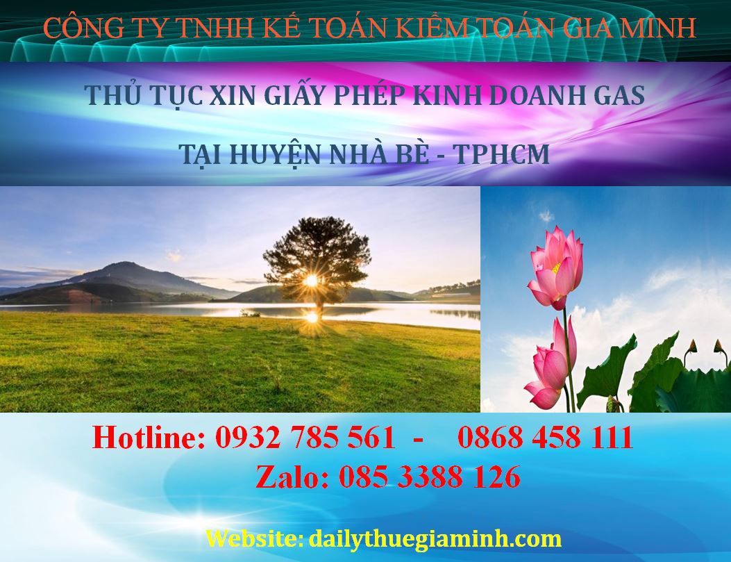 Thủ tục xin giấy phép kinh doanh gas tại Huyện Nhà Bè - TPHCM