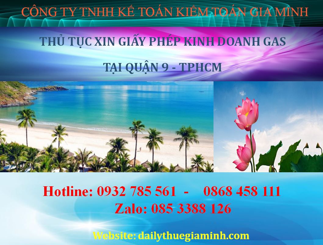 Thủ tục xin giấy phép kinh doanh gas tại Quận 9 - TPHCM