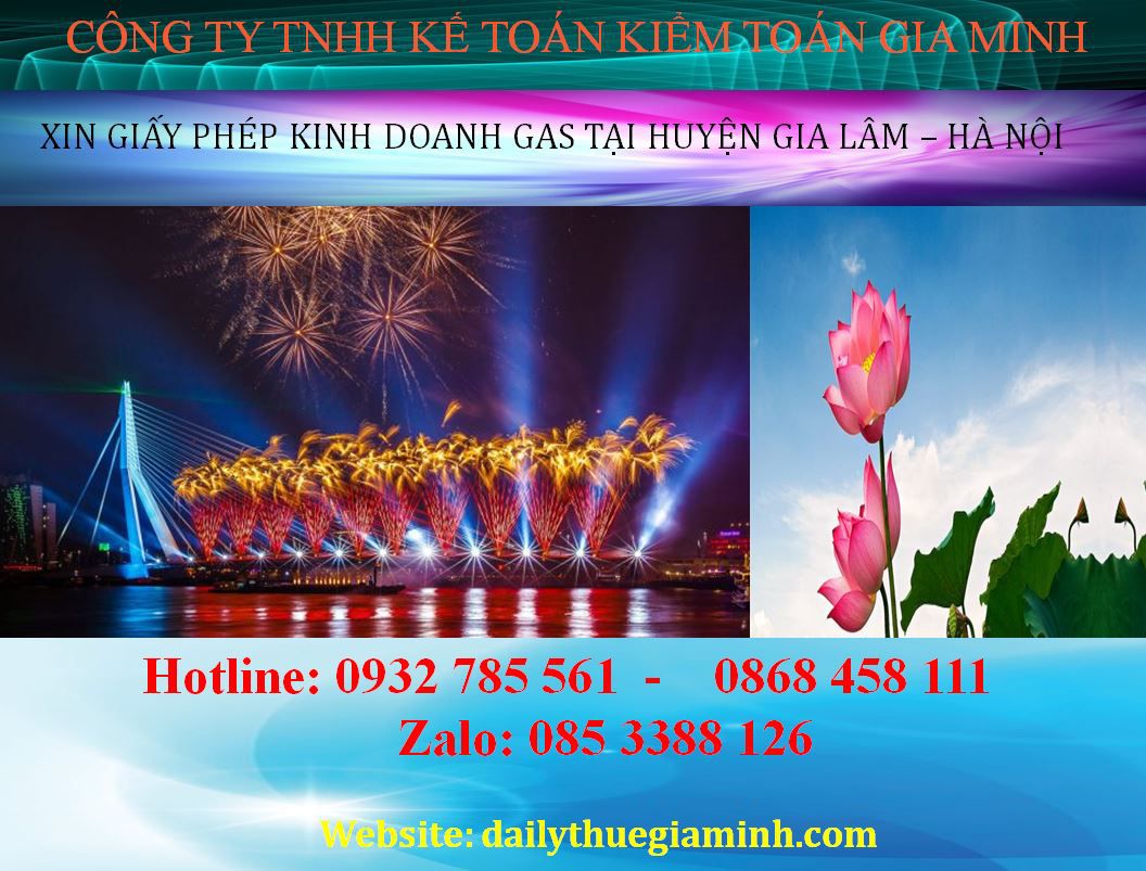 Xin giấy phép kinh doanh gas tại Huyện Gia Lâm - Hà Nội