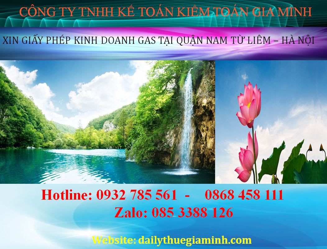 Xin giấy phép kinh doanh gas tại Quận Nam Từ Liêm - Hà Nội