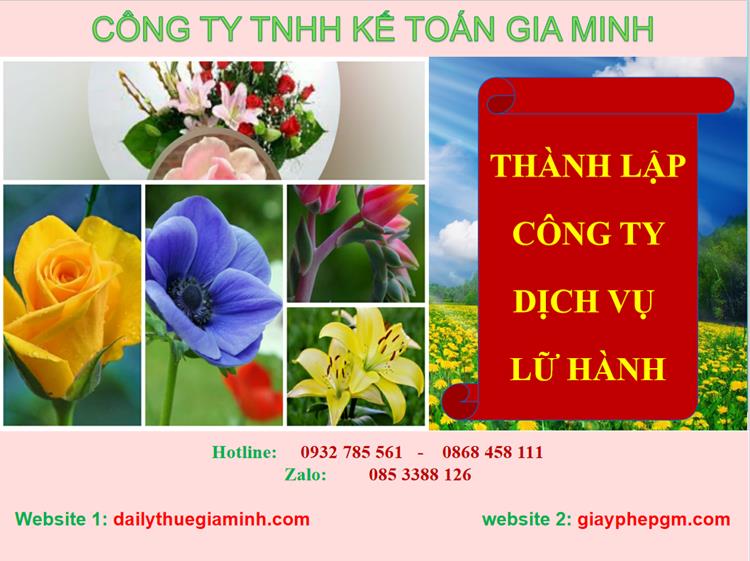Thủ tục thành lập công ty dịch vụ lữ hành tại Quận Gò Vấp