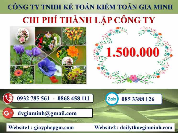 Chi phí dịch vụ thành lập công ty Bắc Ninh