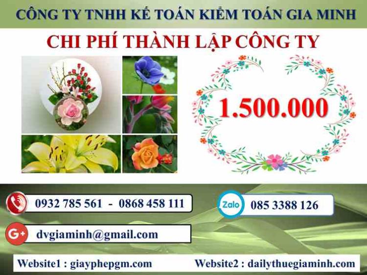 Chi phí thành lập công ty gas tại Thái Bình