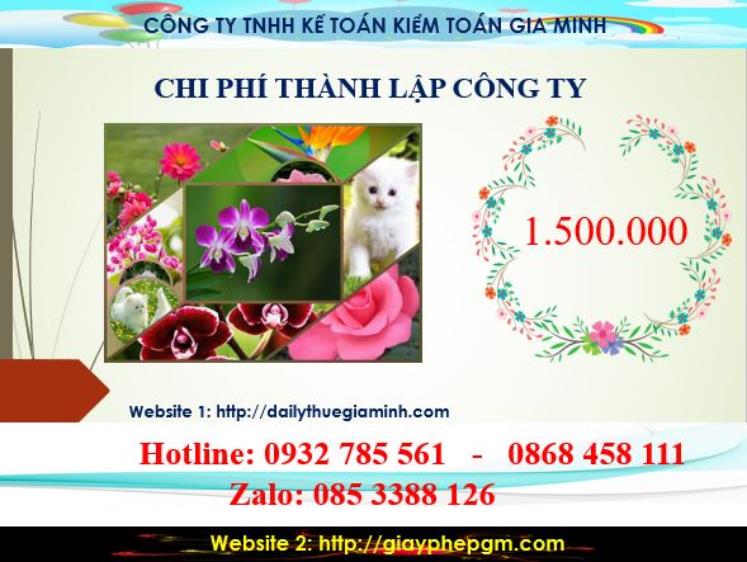 Chi phí thành lập công ty kinh doanh vàng tại Huyện Quốc Oai
