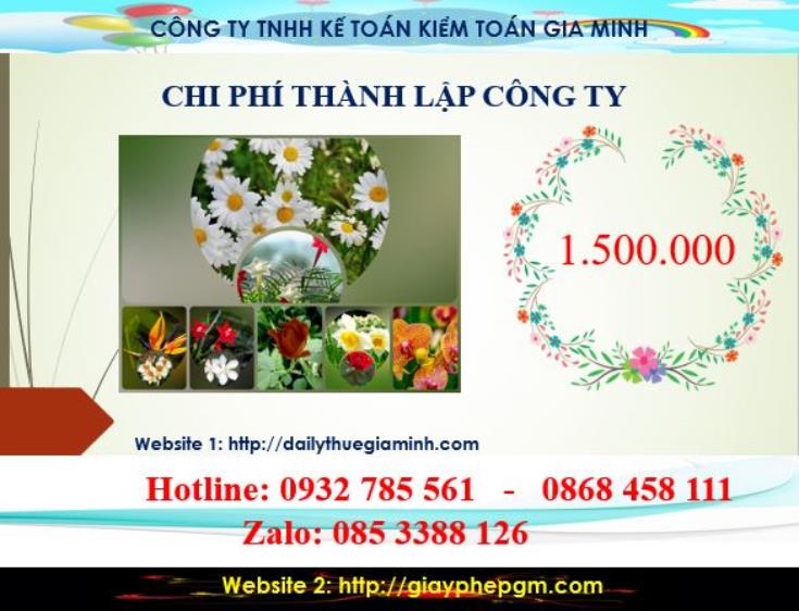 Chi phí thành lập công ty kinh doanh vàng tại Quận Gò Vấp