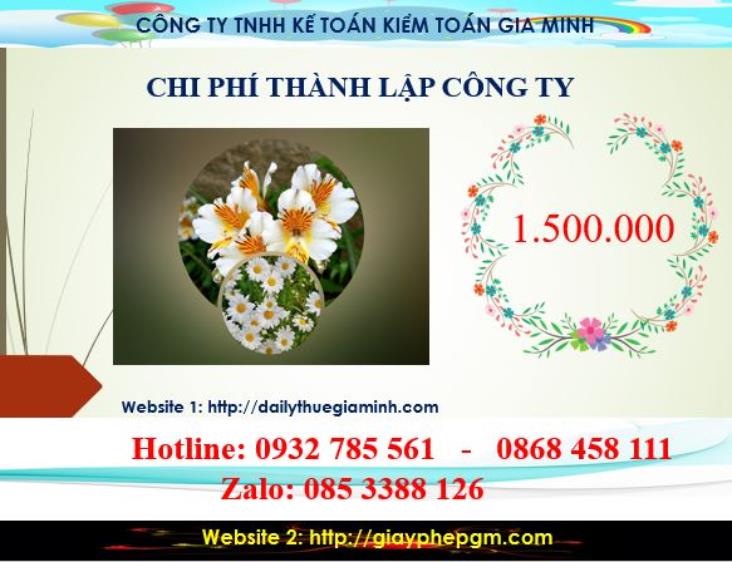 Chi phí thành lập công ty kinh doanh vàng tại Quận Phú Nhuận