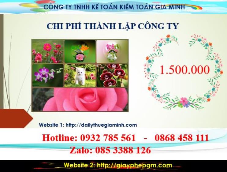 Chi phí thành lập công ty kinh doanh vàng tại Quận Thanh Xuân
