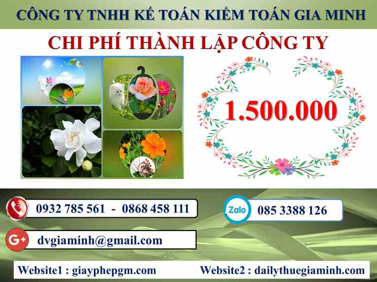 Chi phí dịch vụ thành lập công ty Quận Phú Nhuận