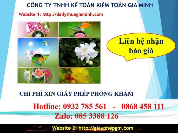 Chi phí xin giấy phép kinh doanh khám chữa bệnh tại Bạc Liêu
