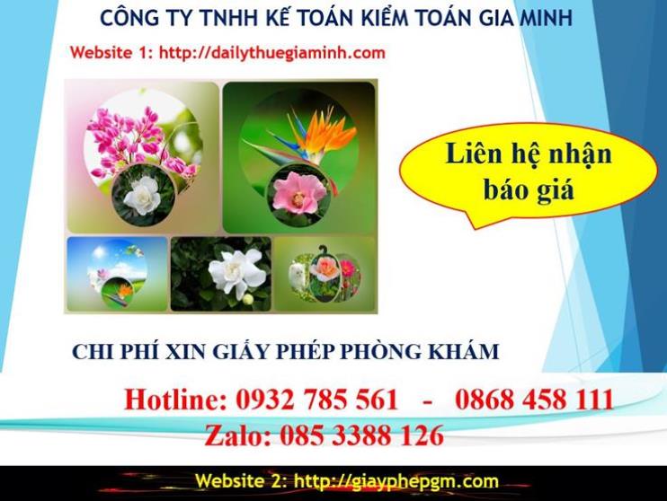 Chi phí xin giấy phép kinh doanh khám chữa bệnh tại H. Bình Chánh