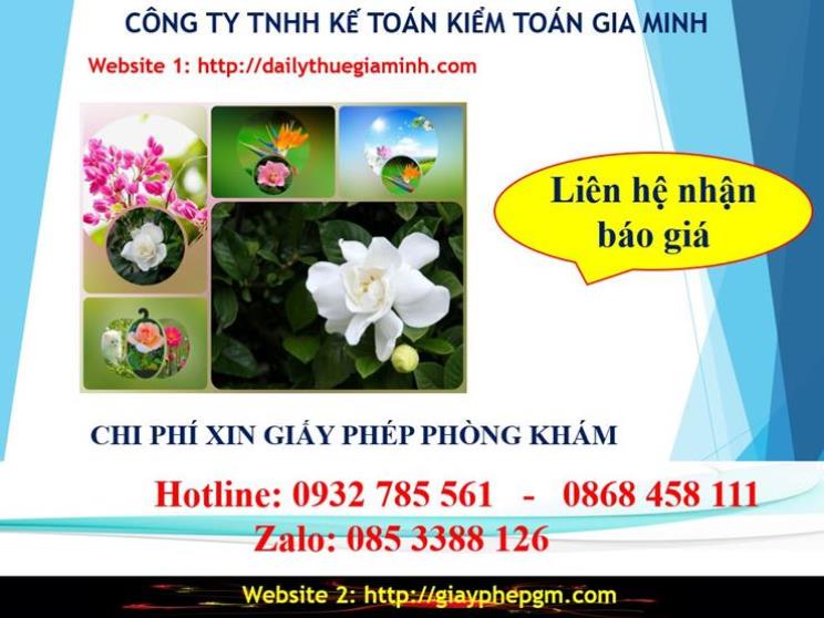 Chi phí xin giấy phép kinh doanh khám chữa bệnh tại Huyện Hóc Môn