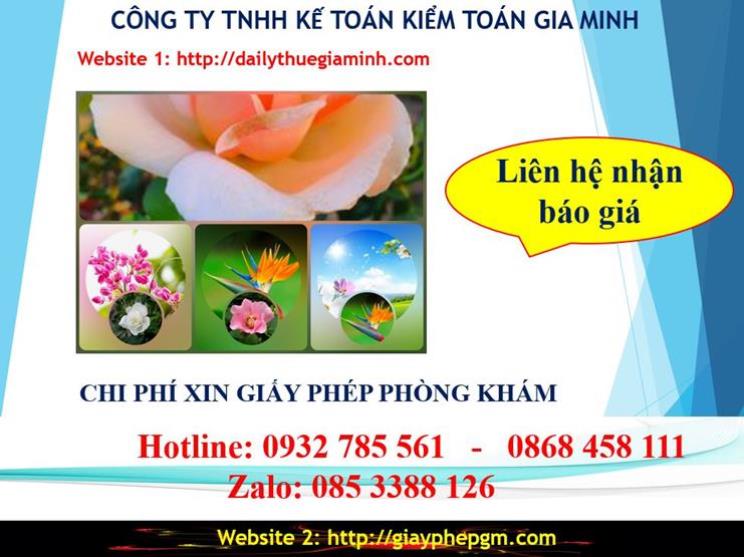 Chi phí xin giấy phép kinh doanh khám chữa bệnh tại Huyện Phú Giáo