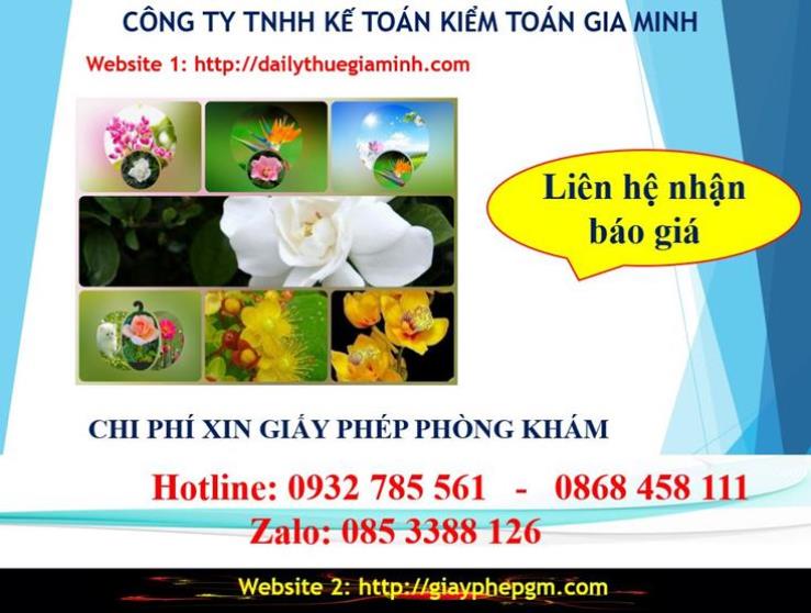 Chi phí xin giấy phép kinh doanh khám chữa bệnh tại Quận Tân Phú