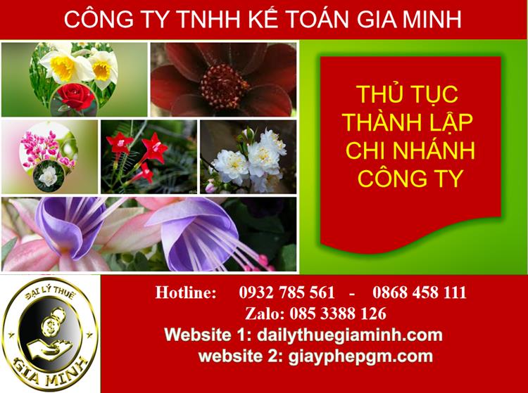 Thủ tục thành lập chi nhánh công ty tại Huyện Mê Linh