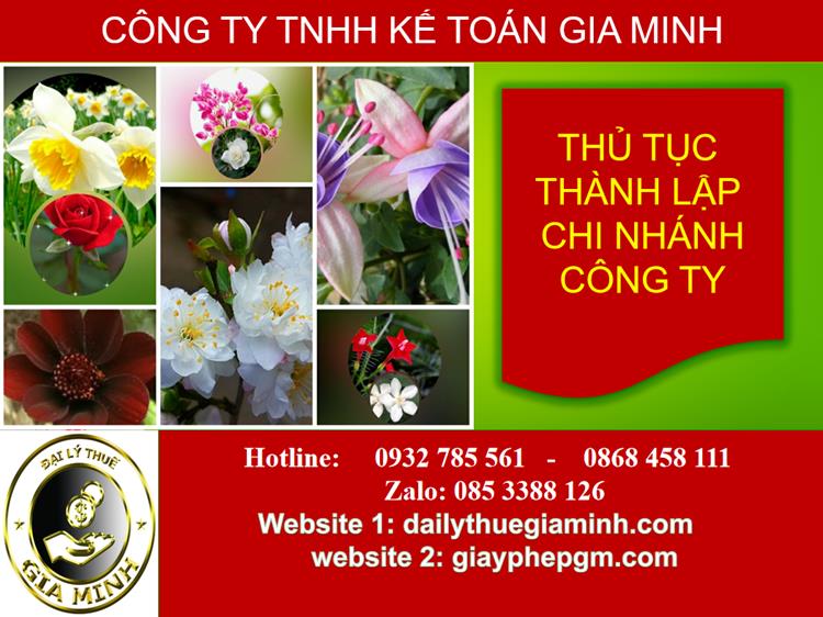 Thủ tục thành lập chi nhánh công ty tại Huyện Thanh Oai