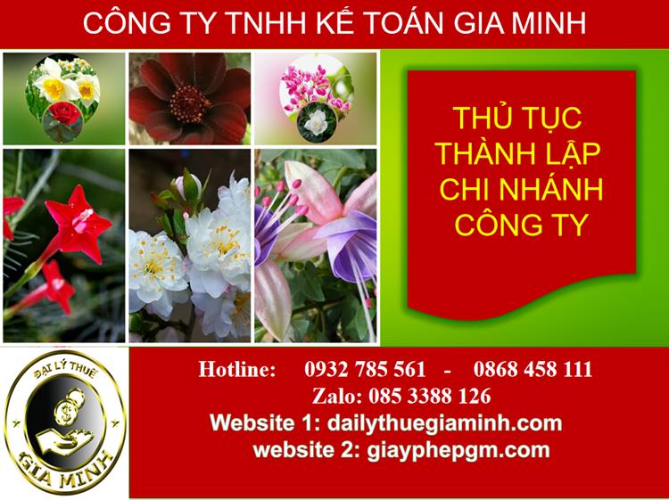 Thủ tục thành lập chi nhánh công ty tại Quận 3