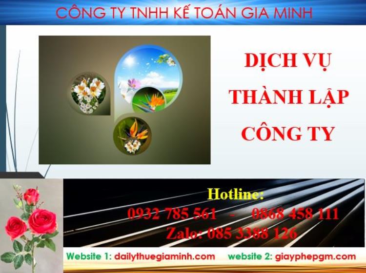 Thành lập công ty Bình Thuận
