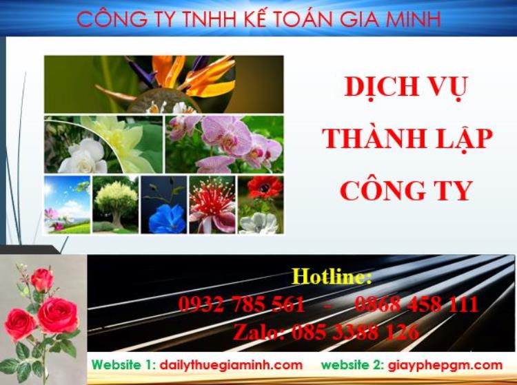Thành lập công ty Ninh Thuận