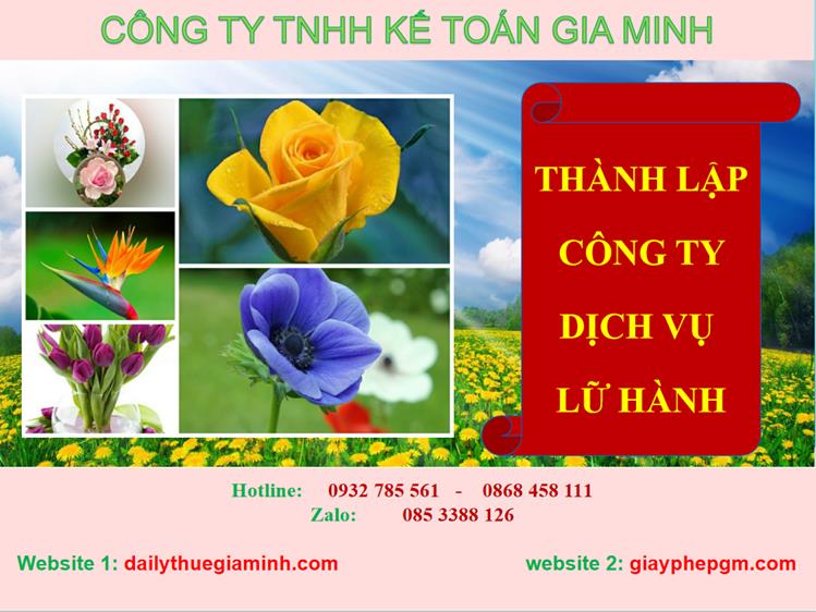 Thủ tục thành lập công ty dịch vụ lữ hành tại Lâm Đồng