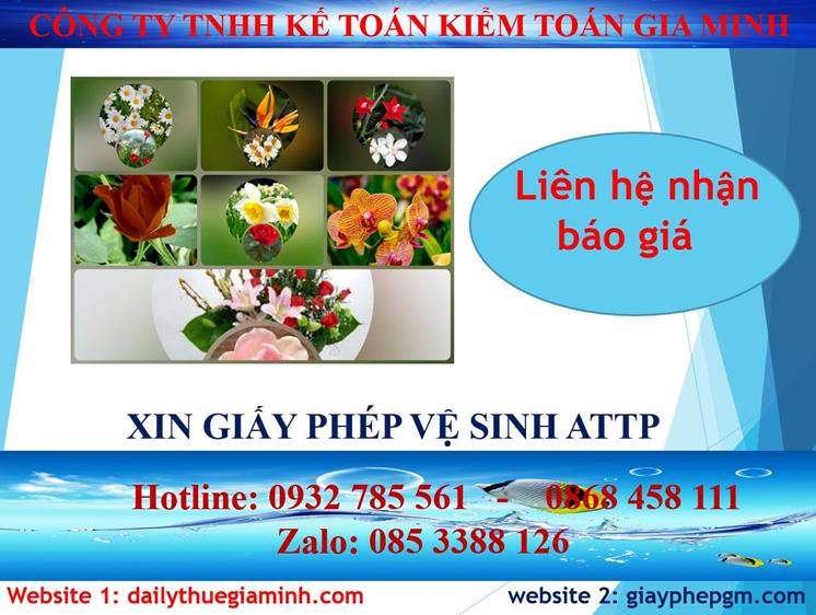 Chi phí xin giấy phép vệ sinh an toàn thực phẩm tại Huyện Thanh Oai