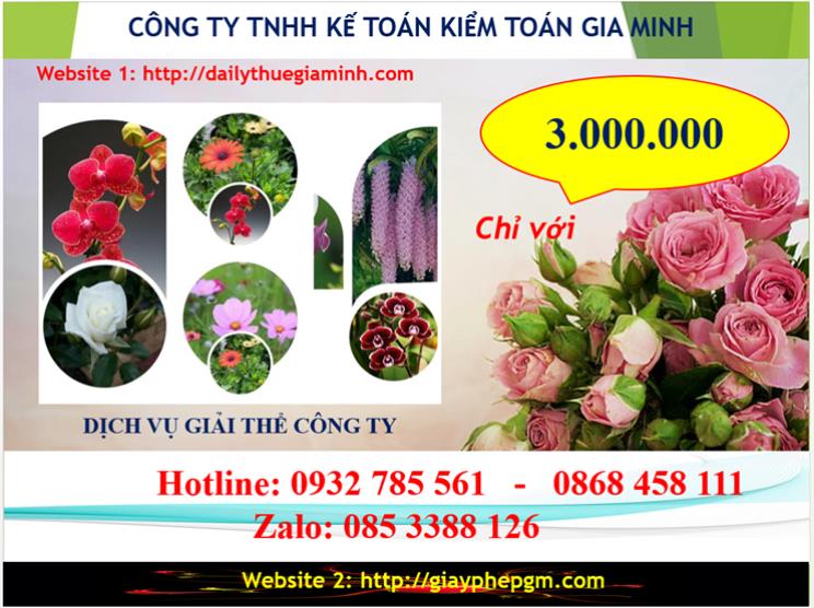 Chi phí giải thể doanh nghiệp tại Hà Nội