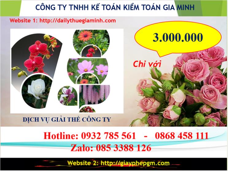 Chi phí giải thể doanh nghiệp tại Hà Tĩnh