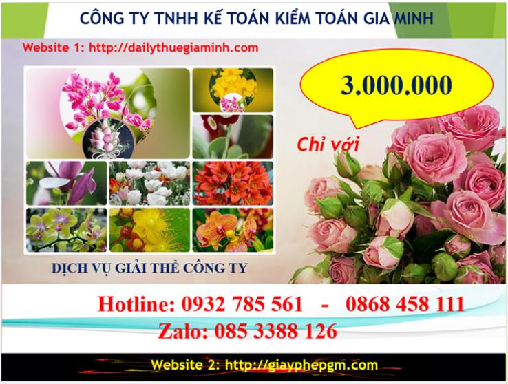 Chi phí giải thể doanh nghiệp tại Huyện Phú Xuyên