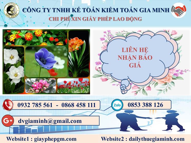 Chi phí xin giấy phép lao động tại Nam Định