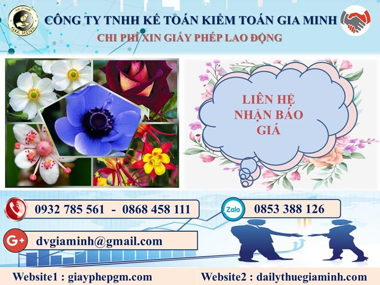 Chi phí xin giấy phép lao động tại Quận Tân Phú