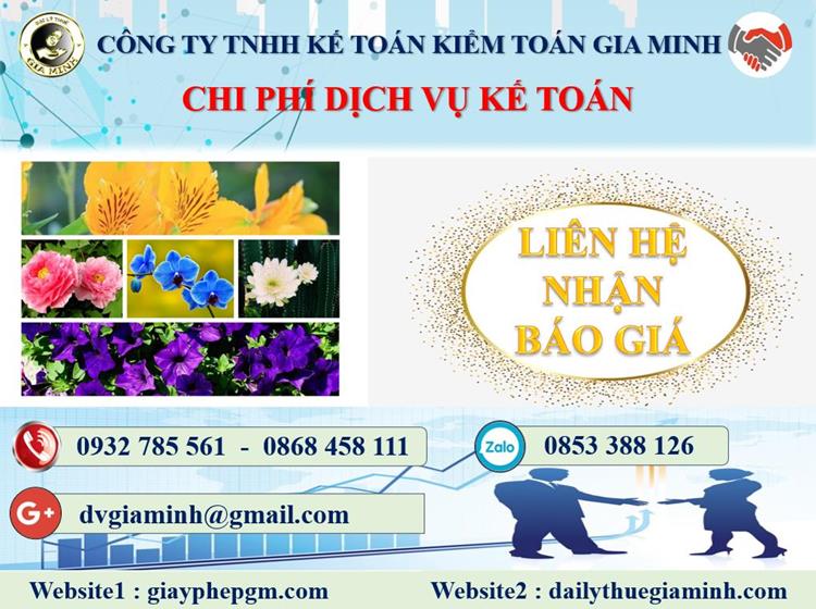 Chi phí dịch vụ kế toán tại Huyện Phong Điền