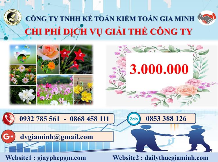  Chi phí dịch vụ giải thể công ty trọn gói ở Huyện Ứng Hòa