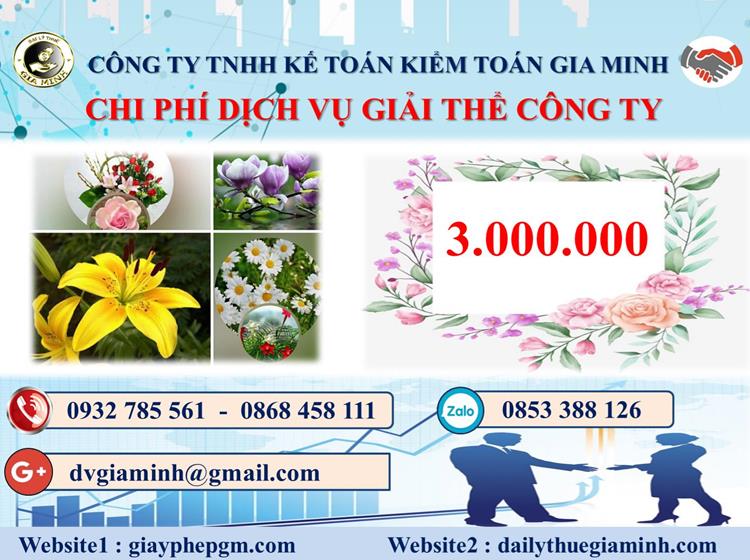 Chi phí dịch vụ giải thể công ty trọn gói ở Quận Kiến An