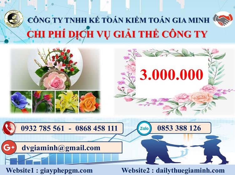  Chi phí dịch vụ giải thể công ty trọn gói ở Tây Ninh