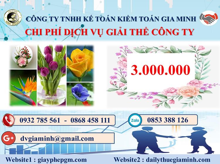  Chi phí dịch vụ giải thể công ty trọn gói ở Thành phố Đà Nẵng