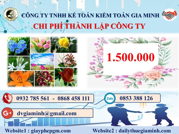Chi phí dịch vụ thành lập công ty trọn gói tại Khánh Hòa