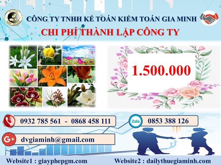 Chi phí dịch vụ thành lập công ty trọn gói tại Ninh Bình
