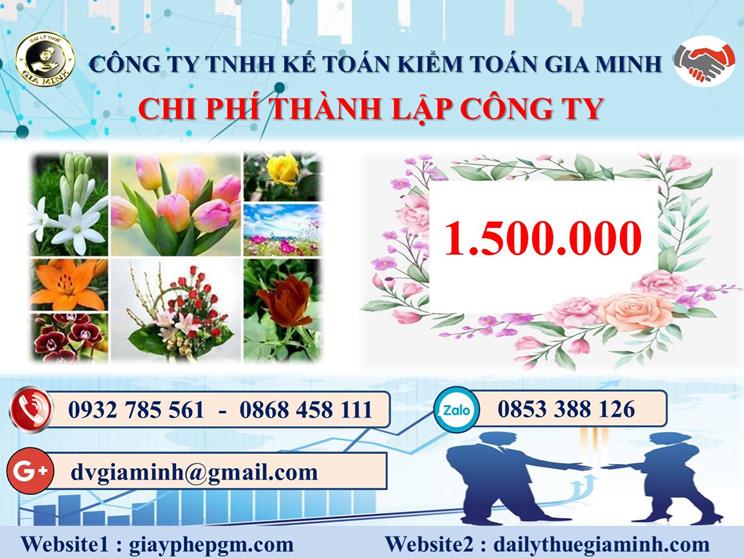 Chi phí dịch vụ thành lập công ty trọn gói tại Ninh Thuận
