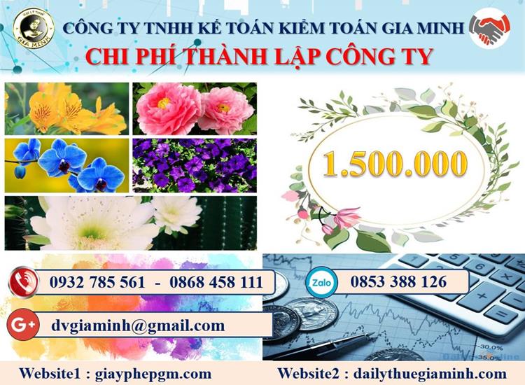 Chi phí dịch vụ thành lập doanh nghiệp tại Bình Dương