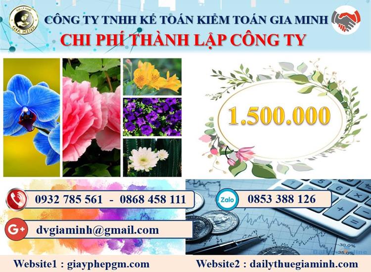 Chi phí dịch vụ thành lập doanh nghiệp tại Bình Phước