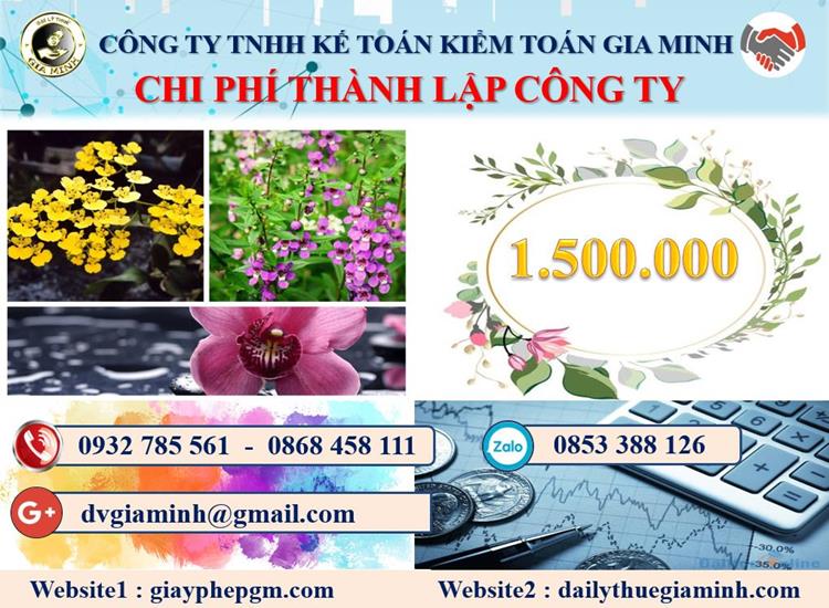 Chi phí dịch vụ thành lập doanh nghiệp tại Hà Tĩnh