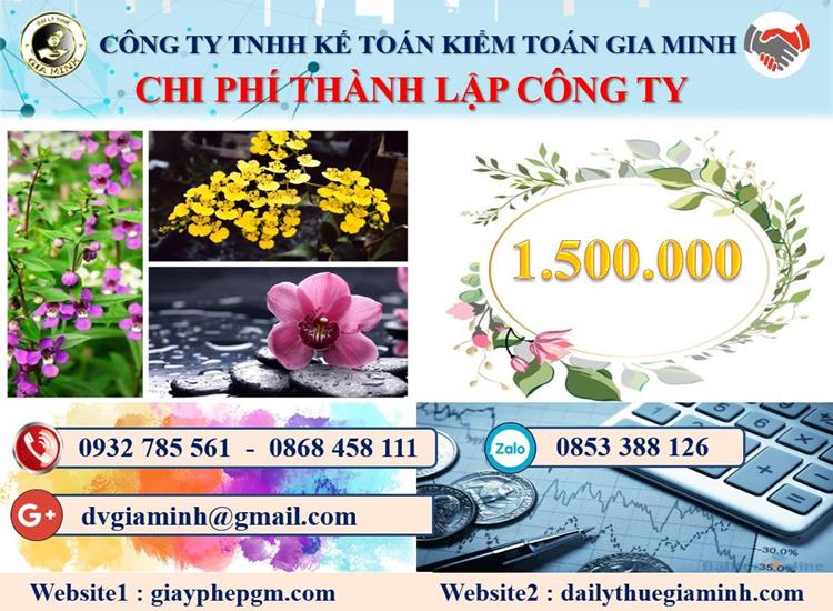 Chi phí dịch vụ thành lập doanh nghiệp tại Thanh Hoá