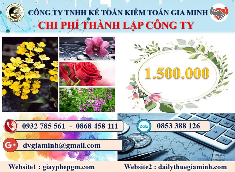 Chi phí dịch vụ thành lập doanh nghiệp tại Thừa Thiên Huế