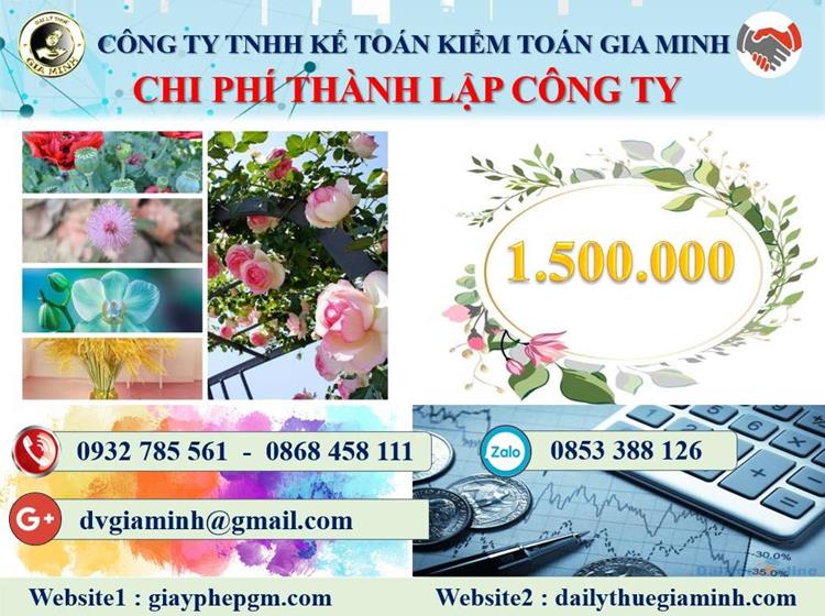 Chi phí thành lập công ty bán buôn phân bón tại Thừa Thiên Huế